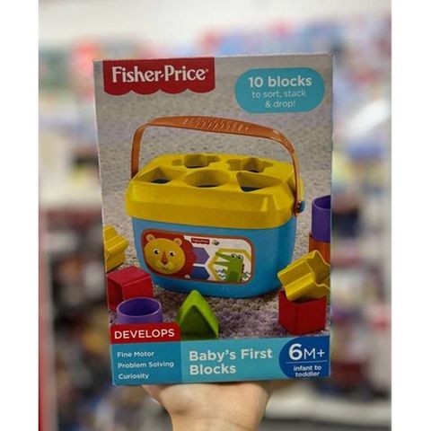  FFC84 Đồ chơi nhận dạng hình khối cho bé 6m+ Fisher Price 
