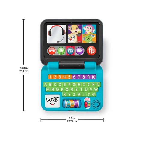  HCF33 Đồ chơi máy tính xách tay học tập có đèn và nhạc Fisher Price 