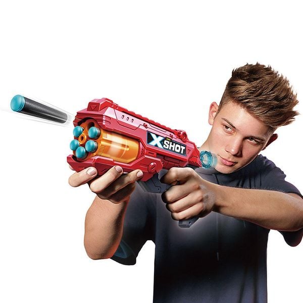  Đồ chơi phóng thanh xốp mút MK 3 X-Shot (2 bệ phóng, 3 lon, 12 thanh mút) - 36432 