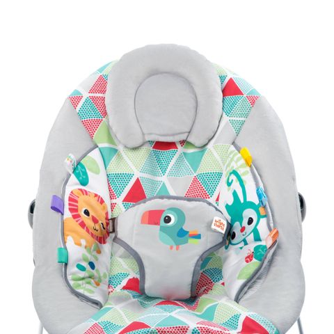  Đồ chơi ghế rung họa tiết chim Toucan đáng yêu Bright Starts 10589 