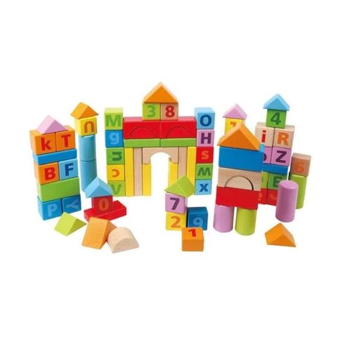  Đồ chơi lắp ráp học đếm Hape (80 mảnh) E8402A 