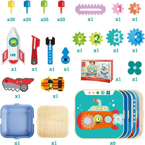  Bộ đồ chơi lắp ráp bánh răng chuyển động Hape E1065 
