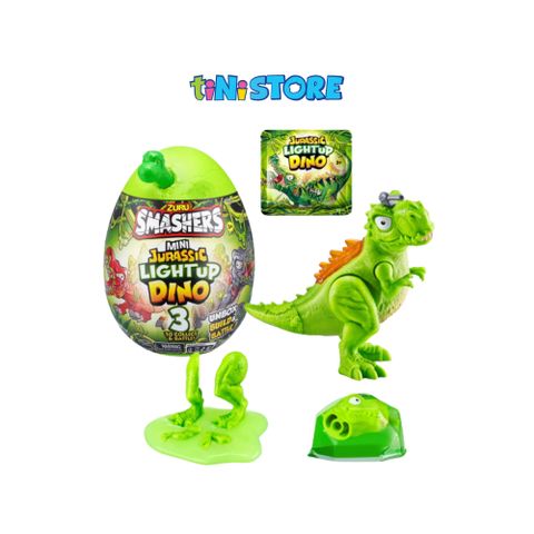  Đồ chơi trứng khủng long Jurassic phát sáng bí ẩn Smashers S1 - cỡ nhỏ 