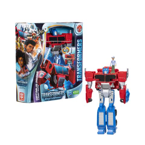  Đồ chơi robot biến hình Earthspark Spinchanger Optimus Prime Transformers 