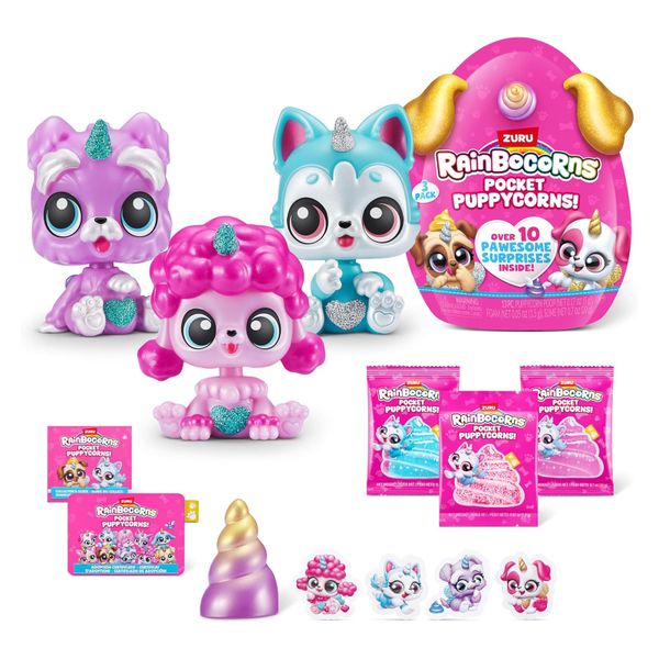 23win08 com trứng kỳ lân cún con đáng yêu dạng túi lớn Zuru Rainbocorns Puppycorn S1