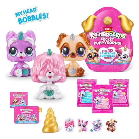  Đồ chơi trứng kỳ lân cún con đáng yêu dạng túi lớn Zuru Rainbocorns Puppycorn S1 