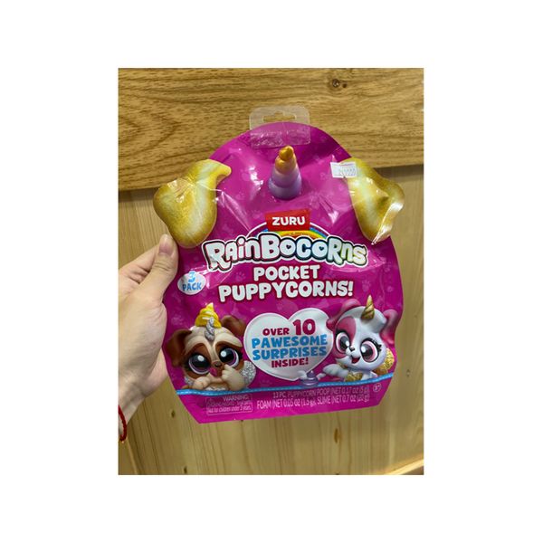23win08 com trứng kỳ lân cún con đáng yêu dạng túi lớn Zuru Rainbocorns Puppycorn S1