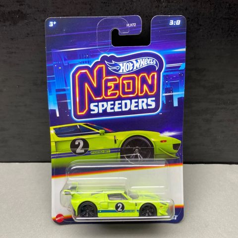  HRW77 Mô hình xe Hot Wheels Neon Speeders FORD GT 