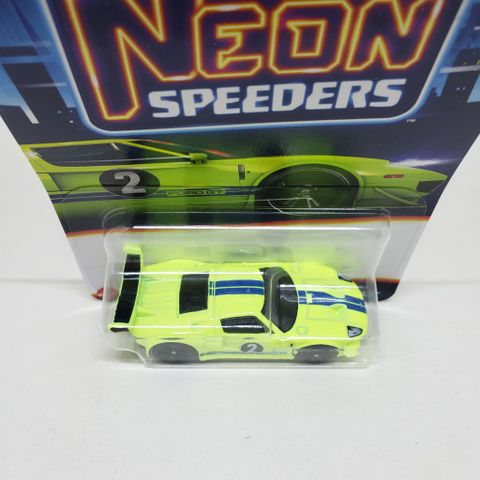  HRW77 Mô hình xe Hot Wheels Neon Speeders FORD GT 