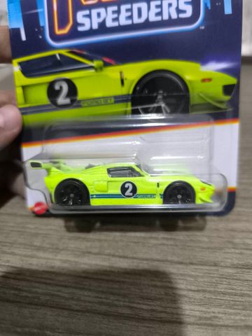  HRW77 Mô hình xe Hot Wheels Neon Speeders FORD GT 