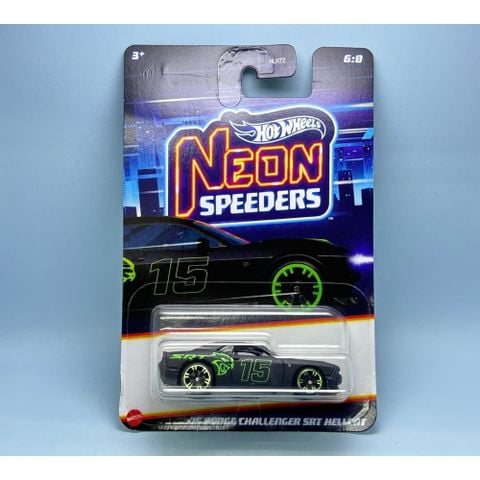  HRW80 Mô hình xe Hot Wheels Neon Speeders 15 DODGE CHALLENGE 
