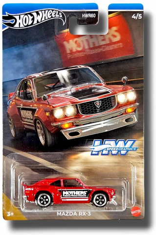  HRT07/HWR60 Mô hình siêu xe Hotwheels Speed Graphics Mazda RX-3 