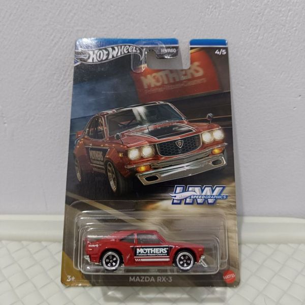 HRT07/HWR60 Mô hình siêu xe Hotwheels Speed Graphics Mazda RX-3