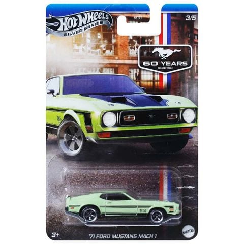  JBY52/GRT01 Mô hình xe Hot Wheels 71 Ford Mustang Mach 1 - green 