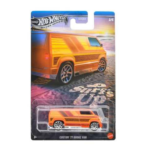  Xe mô hình JCB66 Hot Wheels CUSTOM '77 DODGE VAN 