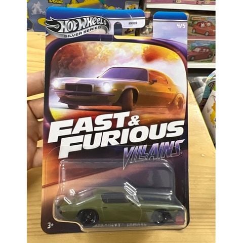  JBY37 Mô hình xe Hot Wheels Fast&Furious 1973 Cheverolet Camaro 