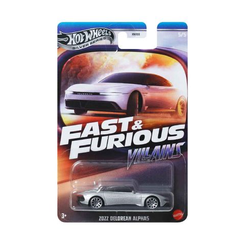  JBY38 Mô hình xe Hot Wheels Fast&Furious 2022 Delorean Alpha5 