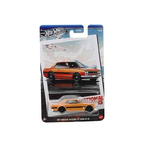  Xe mô hình JBY89 Hot Wheels Vintage 1971 Nissan Skyline HT 2000 GT-R 