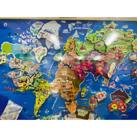  Bản Đồ Thế Giới A3 bằng gỗ nam châm 