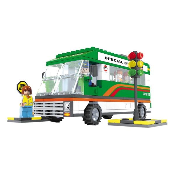 Bộ lắp ráp xếp hình Thành phố hiện đại Ausini 25602