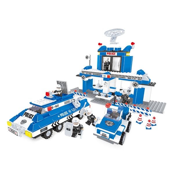 Bộ lắp ráp xếp hình Sở cảnh sát Ausini - 23802