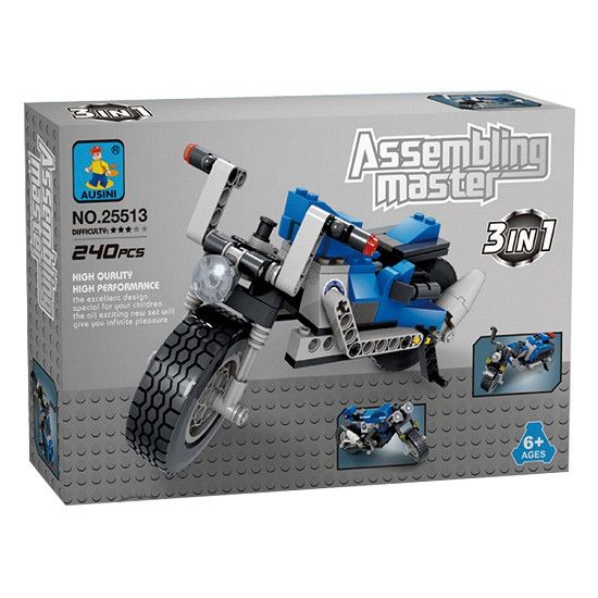 Bộ lắp ráp xếp hình Bậc thầy lắp ghép 3 trong 1 Ausini 25513