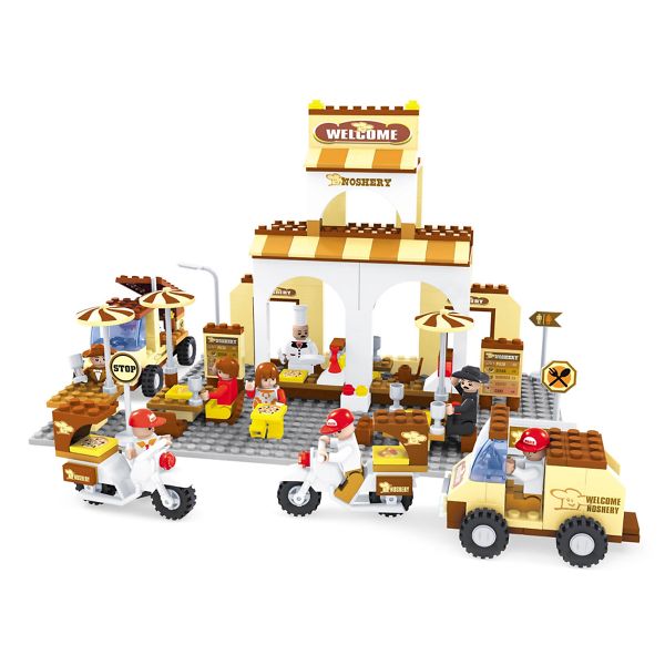 Bộ lắp ráp xếp hình Thành phố hiện đại Ausini - 25702