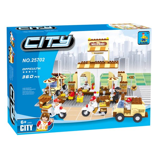 Bộ lắp ráp xếp hình Thành phố hiện đại Ausini - 25702