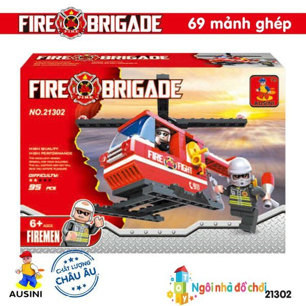 Bộ lắp ráp xếp hình Sở cứu hỏa Ausini - 21302