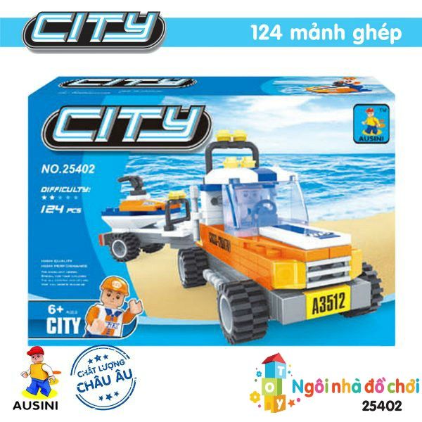 Bộ lắp ráp xếp hình Thành phố hiện đại Ausini - 25402