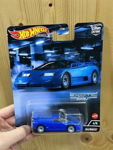  Xe mô hình HCJ89 Hot Wheels Car Culture Exotic Envy '94 Bugatti EB110 