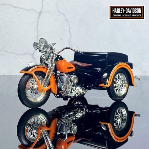  Xe mo hinh Die cast Harley Davidson Side Car 