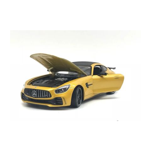  Xe mo hinh trung bay Die cast Mercedes AMG GT Yellow 1:18 