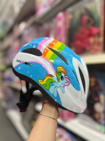  Mũ bảo hiểm protec Pony trắng xanh sz M 