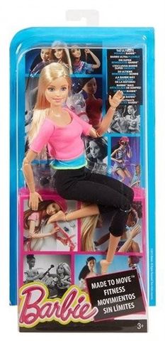  Búp bê Barbie Yoga áo hồng 
