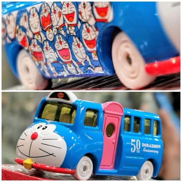 Xe bus Tomica 23win04 Doraemon No. 158 50th wrapping bus (tentative)-1