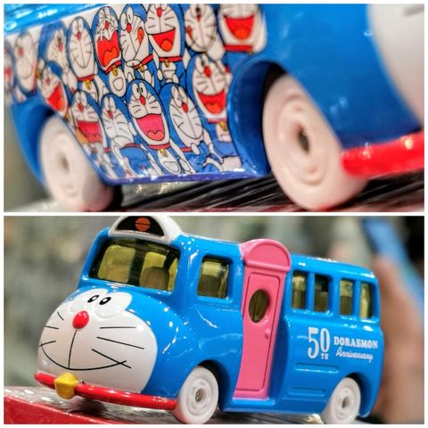  Xe bus Tomica đồ chơi Doraemon No. 158 50th wrapping bus (tentative) 