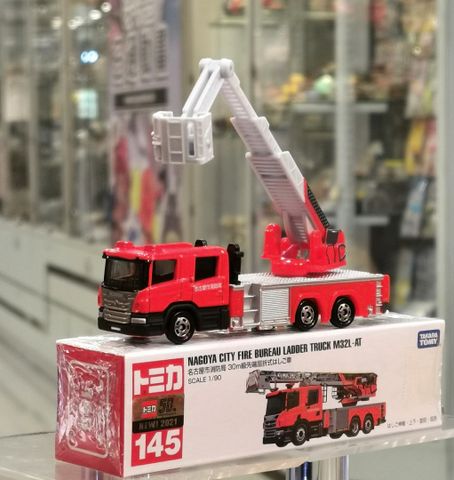  Đồ chơi xe Tomica 145 Nagoya City Fire Ladder Truck 