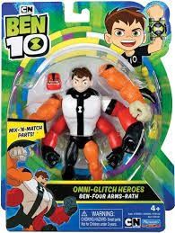  23win09 Action Figure Omni-Glitch Heroes - Ben-Four Arms-Rath 