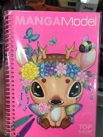  TM46582 BST dán stickers và tô màu thiết kế thời trang Manga 