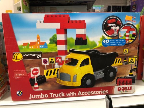  23win08 com xếp khối Dolu Jumbo Truck With Construction Blocks 40Pcs-6045 