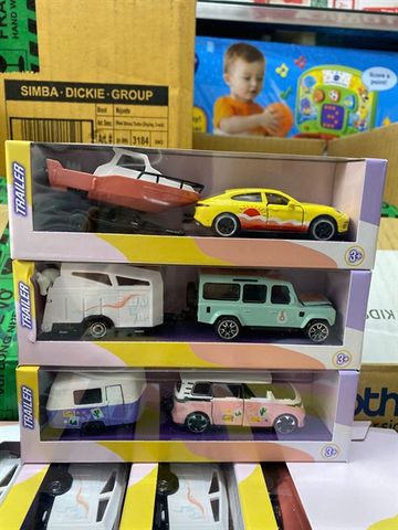  212053184SMO Đồ Chơi Xe Mô Hình MAJORETTE Adventure Trailer Display 
