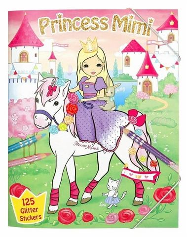  TM6557 BST stickers thiết kế Princess Mimi và động vật ( tô màu và stickers) TopModel 
