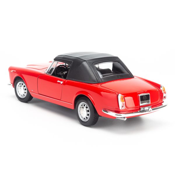  Mô hình xe Alfa Romeo Spider 2600 1960 (Soft Top) 1:24 Welly-24003W- Red 
