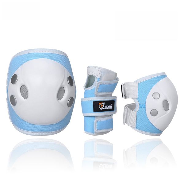 B016U1CULO - Bộ bảo vệ tay chân bọc nhựa màu xanh dương nhạt JBM