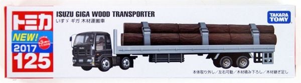 Mô hình Tomica 125 Isuzu Giga Wood Transporter