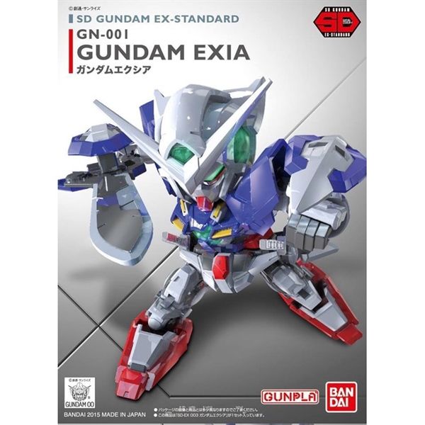  SD Gundam EX Standard Mobile Suit Gundam 00Gundam Exia Color-coded Plastic Model 