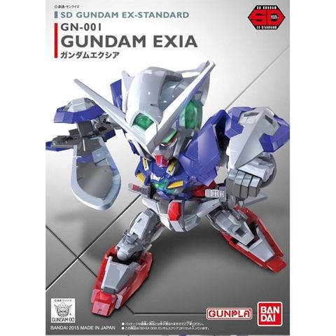  SD Gundam EX Standard Mobile Suit Gundam 00Gundam Exia Color-coded Plastic Model 