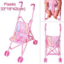  23win08 com xe đẩy búp bê DollStroller màu hồng 