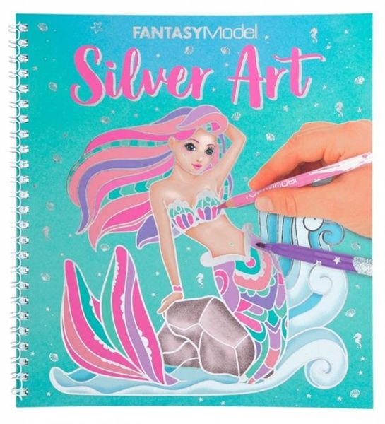  BST Thiết Kế Thời Trang Fantasy Model Colouring Book Silver Art TOPMODEL TM011237 
